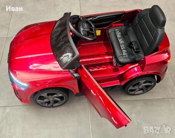 ПРОМОЦИЯ ДО 24.12!НОВО!Акумулаторен джип Audi SQ8 RED с 12V батерия,меки гуми, снимка 10 - Детски велосипеди, триколки и коли - 51372718