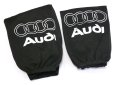 Автомобилни калъфки за наглавници (2бр. К-Т) За Audi Ауди / Черни Универсален и Еластичен Модел, снимка 1