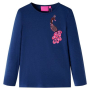 Детска тениска с дълъг ръкав, нейви синьо, 104(SKU:13595, снимка 1 - Детски тениски и потници - 44802336