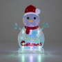 LED светещ снежен човек Merry Christmas, снимка 2