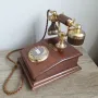 Стар дървен телефон марка "Лион", снимка 8