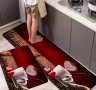 Комплект водоустойчиви противоплъзгащи постелки за кухня, различни цветове, снимка 9