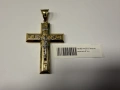 Златна висулка КРЪСТ - 9.1гр. - 14К, снимка 1