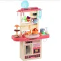 Детска кухня с работеща мивка, хладилник и готварска печка, снимка 1