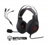 Gaming Headset LED red - Гейминг слушалки Battletron , снимка 1 - Слушалки и портативни колонки - 35910977