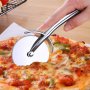 Професионален нож за пица | Стоманен кръгъл нож за рязане на пица - КОД 3813, снимка 2