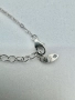 Сребърно колие с мойсанит (диамант) 1 карат, снимка 3