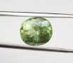 Уникален колекционерски камък – 4.50 карата натурален рутилен ябълково-зелен перидот от Пакистан!, снимка 3