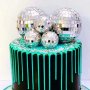 Лазер Диско топка за украса декор на торта или коледна елха и др, снимка 4