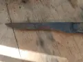 Стар кован български касапски нож с кокалени чирени, снимка 2