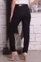 Панталон “Black Elegance Line” – елегантен черен панталон с колан арт.8025, снимка 3