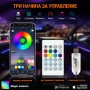 RAINBOW LED амбиентно осветление за автомобили с RGB 256 цвята, 2 в 1, снимка 4