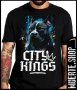 Черна тениска с щампа PITBULL CITY KINGS, снимка 1 - Тениски - 42057441