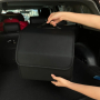 Кутия за багажник на автомобил, органайзер за принадлежности, чанта от еко кожа, 40 см