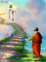 ДИАМАНТЕН ГОБЛЕН  Исус Небесна стълба , снимка 1 - Гоблени - 36240385
