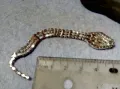ИНТЕРЕСНА ПОСРЕБРЕНА ГЪВКАВА АРТ ФИГУРКА ЗМИЯ УКРАШЕНИЕ За КОЛЕКЦИЯ с КРИСТАЛЧЕТА 39767, снимка 9