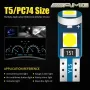 10 бр. малки габаритни крушки за арматурно табло T5 3SMD LED супер ярък 3030 LED вътрешно осветление, снимка 11