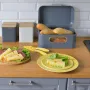 Кутия за хляб Kitchen Club 12605 Brotkasten Ретро метална кутия за хляб, снимка 1