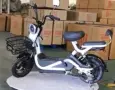 Електрически велосипед motor9 48V12AH – Максимална скорост 45 км/ч, 500W мотор, вакуумни гуми, бял/ч, снимка 5