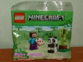 Продавам лего LEGO Minecraft 30672 - Стиви и бебе Панда , снимка 1