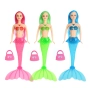 Цветна кукла русалка с аксесоар чантичка, снимка 2