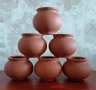 Керамични саксийки, гърненца-6 броя, снимка 1