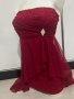 Червена къса рокля размер S, снимка 3