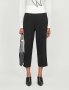 GIVENCHY Black Contrasting Band Cropped Straight High-Rise Wool Дамски Панталони size 42, снимка 5