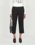 GIVENCHY Black Contrasting Band Cropped Straight High-Rise Wool Дамски Панталони size 42, снимка 5