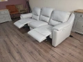 Италиански сив диван тройка Avola с електрически релакс механизъм, снимка 3