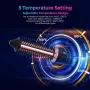 USB акумулаторна безжична маша за коса с термочетка/3 температурни настройки, снимка 8