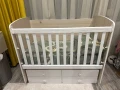 Бебешка кошара с двулицев матрак, снимка 2