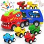 Нова детска играчка кола камион динозавър подарък малко дете игра
