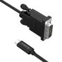 Кабел USB Type C Мъжко към DVI Мъжко 1.80m Orico XC-205-18-BK Cable USB Type C to DVI M/M, снимка 1 - Кабели и адаптери - 35702621