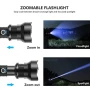 Мощен прожектор XHP90 тактически лед фенер P90 зареждане USB, снимка 2