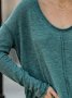 Ежедневна дамска блуза с V-образно деколте и дълги ръкави, 4цвята - 023, снимка 13