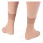 2 чифта Bellissima 10DEN бежови италиански гладки къси чорапи над глезени прозрачни чорапи Белисима, снимка 3