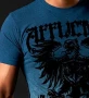 Мъжка тениска Affliction Employ Seek & Destroy Blue синя L Large, снимка 2