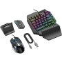 Комплект 5 в 1 Геймърска клавиатура и мишка за смартфон и таблет COMBO, снимка 1
