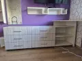 Продава се бюро с 6 чекмеджета и рафтове, снимка 5
