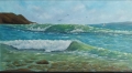 Морето се вълнува маслена картина , снимка 1 - Картини - 36079899