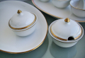 Чинии плато, солници, сосиери порцелан Бохемия, снимка 2