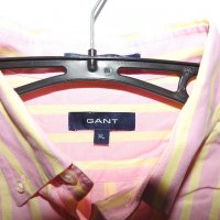 GANT Мъжка риза с дълъг ръкав (XL) раирана розова, снимка 5 - Ризи - 34063265