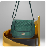 Стилна дамска чанта с капитониран ефект от еко к. в елегантен дизайн, снимка 1 - Чанти - 44572018