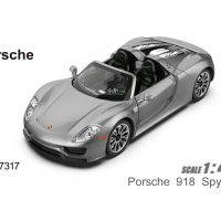 Метална количка Porsche 918 Spyder, MSZ, отварящи се врати 202107, снимка 1 - Коли, камиони, мотори, писти - 34579322