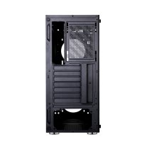 Кутия за компютър Makki F10-RGB-2F Черна ATX Middle Tower RGB Подсветка, снимка 6 - Захранвания и кутии - 33814241