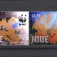 Чисти марки WWF Морска Фауна Корали 2012 от Ниуе, снимка 1 - Филателия - 41827765