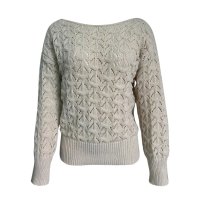 Дамски ежедневен пуловер с дълъг ръкав за работа с едно рамо - 023 , снимка 4 - Блузи с дълъг ръкав и пуловери - 42541087