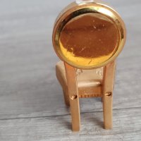 Миниатюрен кварцов часовник " LE TEMPS"-столче, снимка 4 - Антикварни и старинни предмети - 41922126
