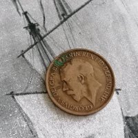Монета - Великобритания - 1/2 (половин) пени | 1919г., снимка 2 - Нумизматика и бонистика - 38814512